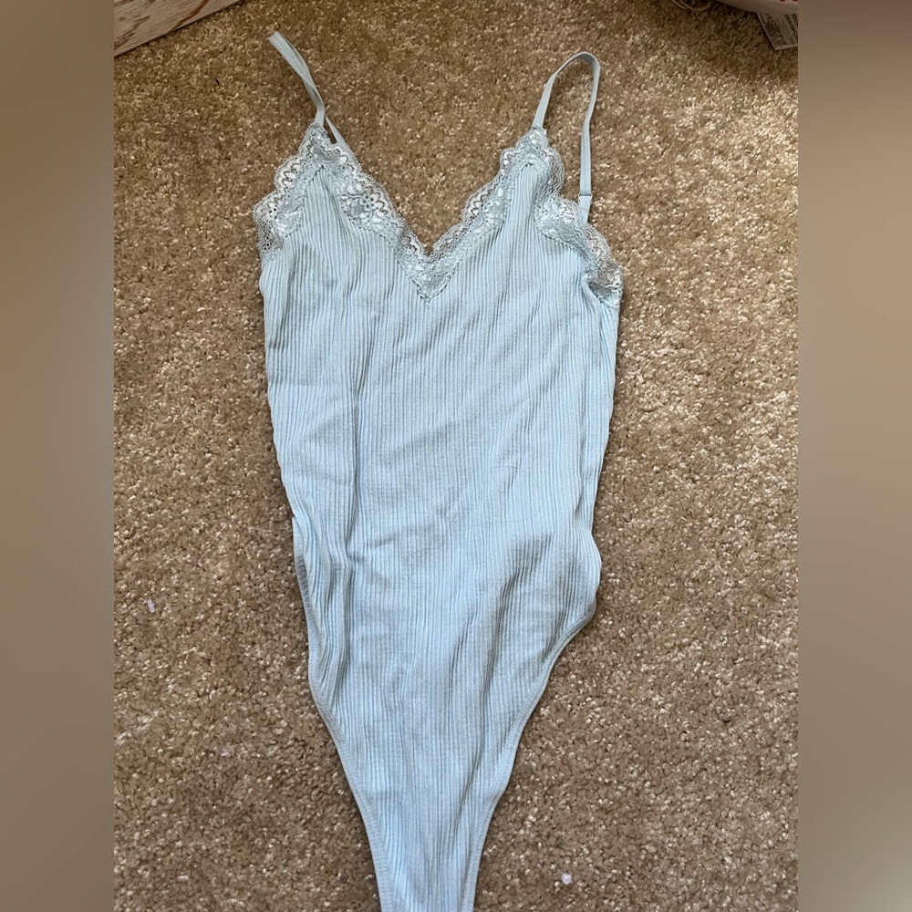 Blue Lace Bodysuit